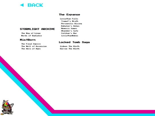 books screenshot