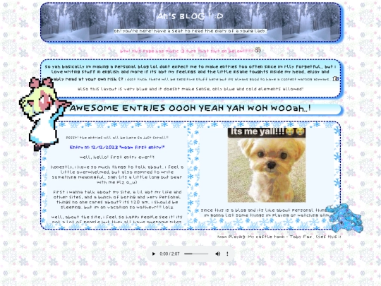 blog screenshot