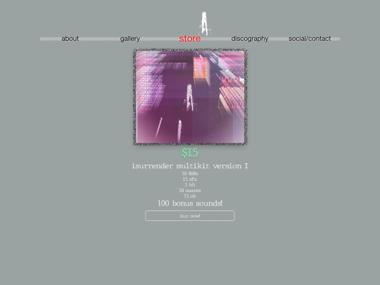 kitspage screenshot