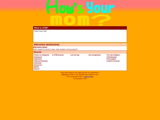forumtest screenshot