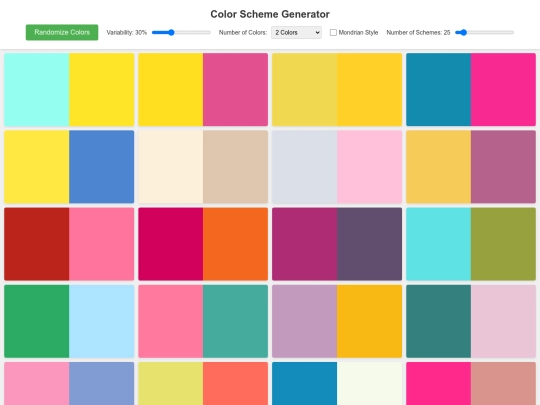 ColorSchemer screenshot