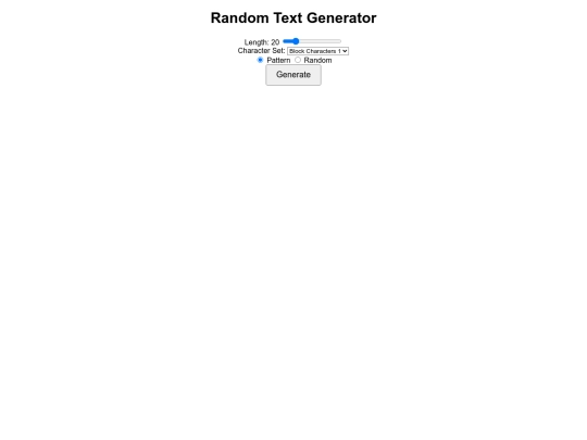RandomText screenshot