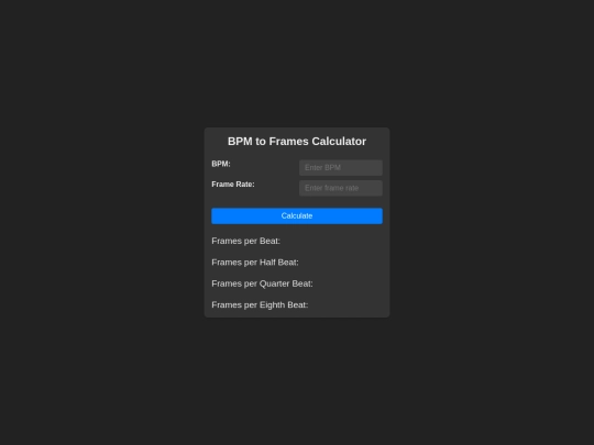 bpm calculator screenshot
