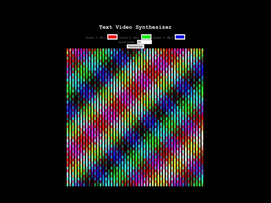 textVideoSynth screenshot