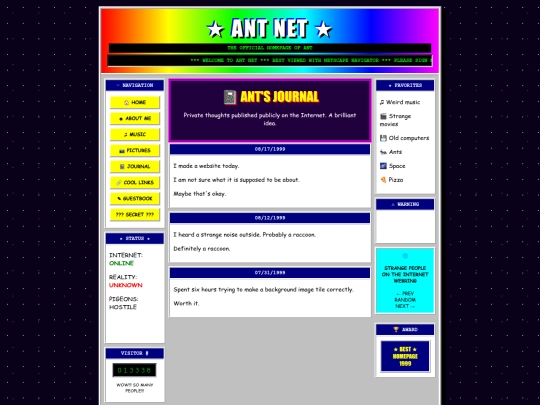 journal screenshot
