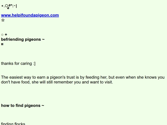 befriendingpigeons screenshot