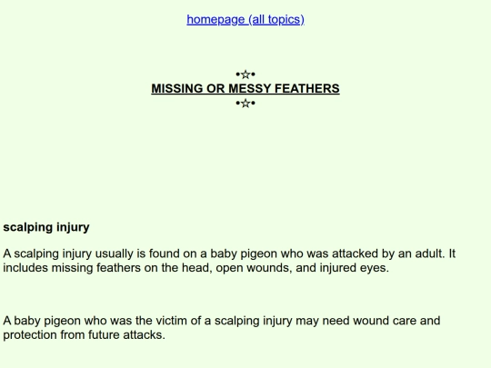 missingormessyfeathers screenshot