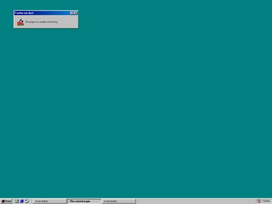testing screenshot