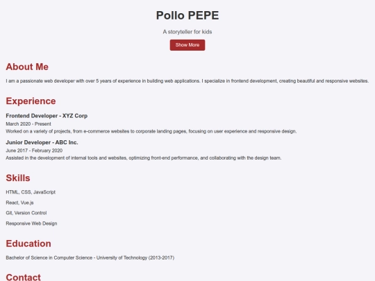 index screenshot