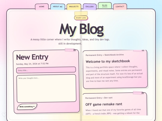 blog screenshot