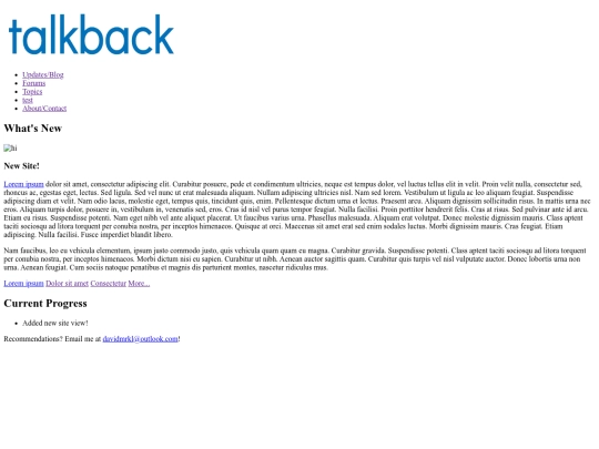 newsite screenshot