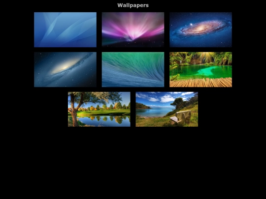wallpapers screenshot