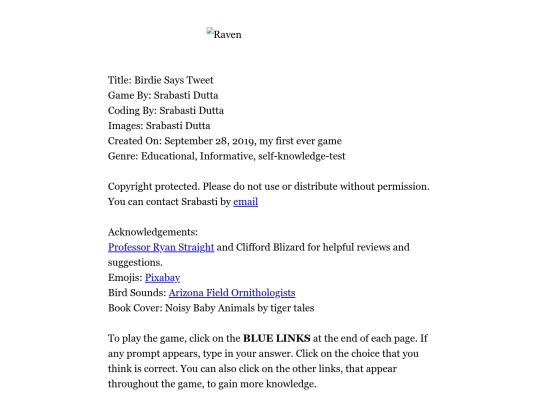 Birdie Says Tweet screenshot