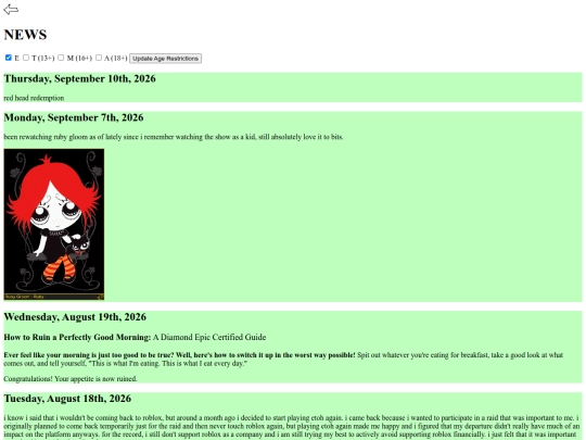 html/news screenshot