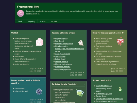 listfauxgraphy/lists screenshot