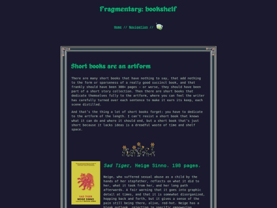 shortbooks screenshot
