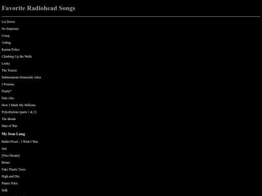 radiohead screenshot