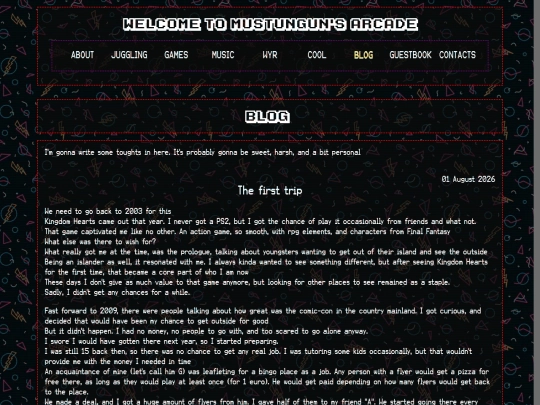 blog screenshot