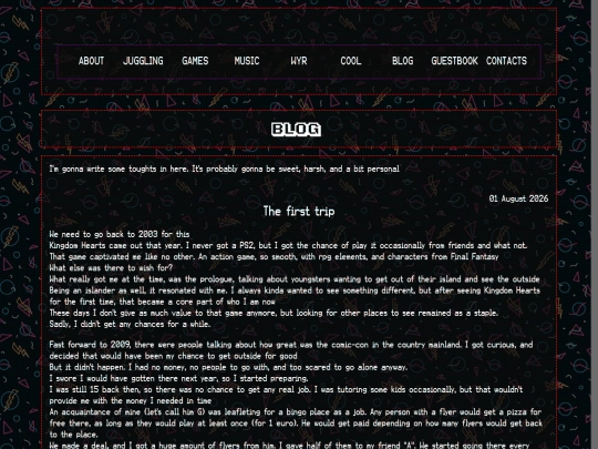 blog/page/1 screenshot