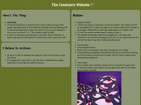 Main/Blog screenshot