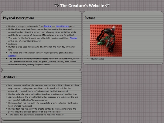 Main/sudo-wiki/toylorefolder/Hunter screenshot