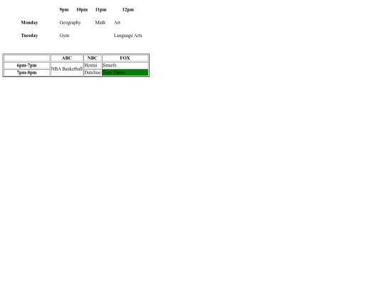 index screenshot