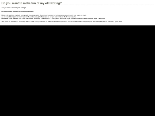 writing archive/archivelanding screenshot