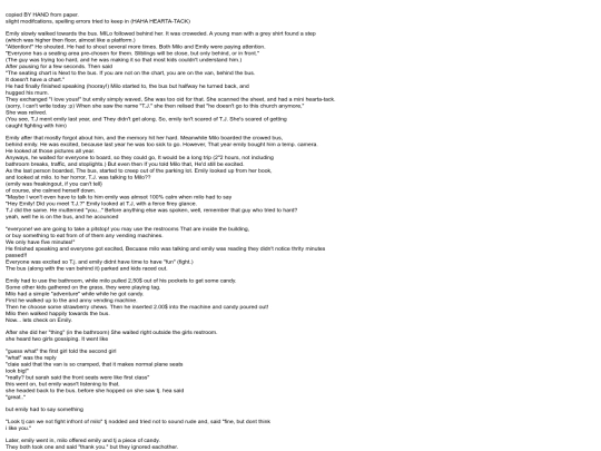 writing archive/miloandemily screenshot