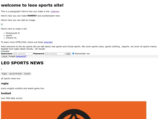index screenshot