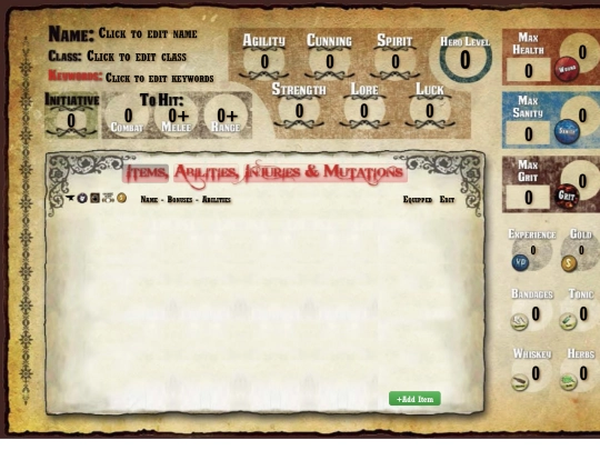 charactersheet screenshot