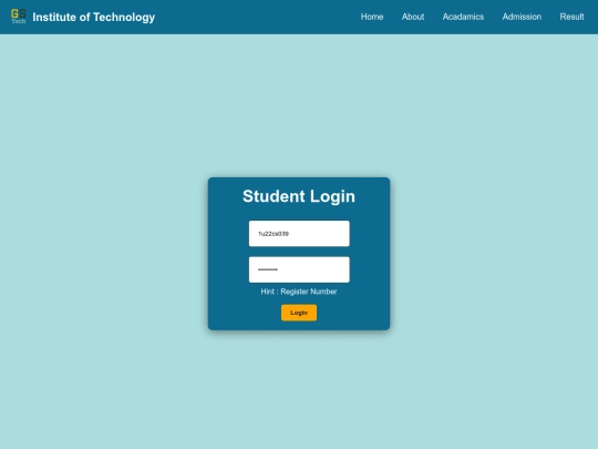 HTML/Result screenshot