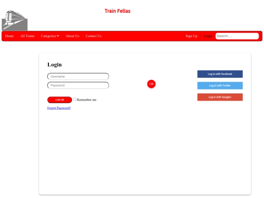 login screenshot