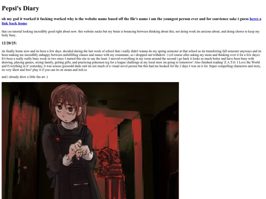diary screenshot
