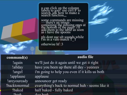 sounds screenshot