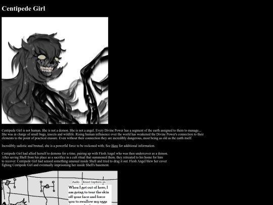 characterpage/centipedegirl screenshot