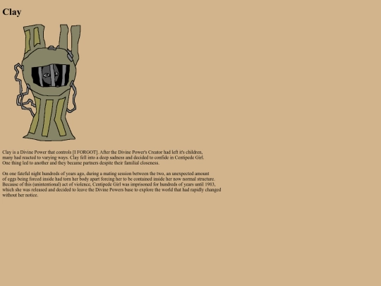 characterpage/clay screenshot