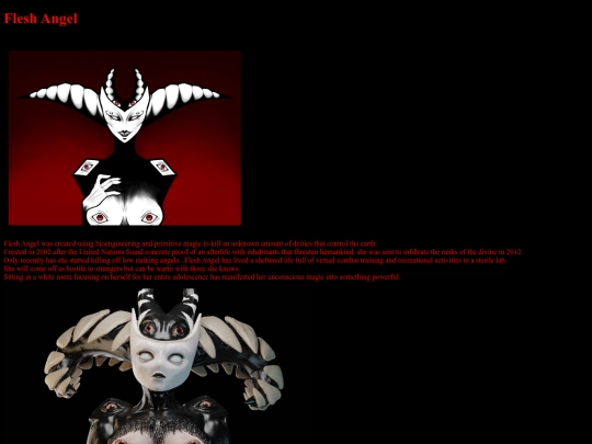 characterpage/fleshangel screenshot