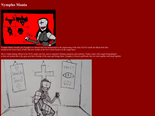 characterpage/nympho screenshot