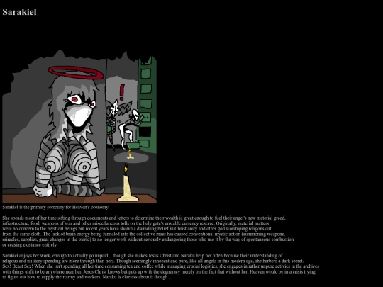 characterpage/sarakiel screenshot