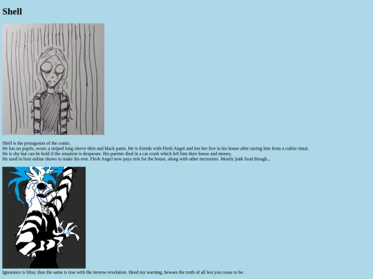 characterpage/shell screenshot