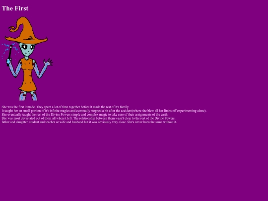 characterpage/thefirst screenshot