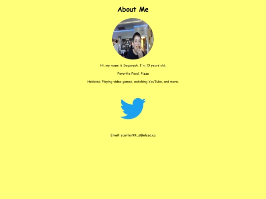Sequoyahs_Blog/aboutme screenshot