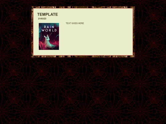 writing/template screenshot