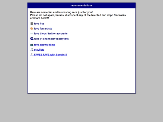 links screenshot