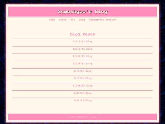 blog screenshot