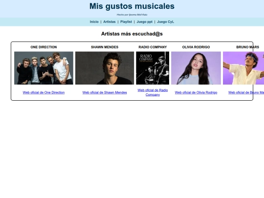 artistas screenshot
