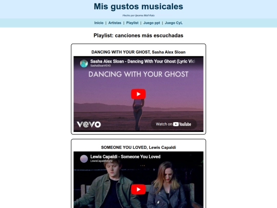 playlist screenshot