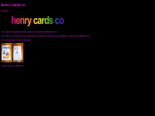 henrycardsco screenshot