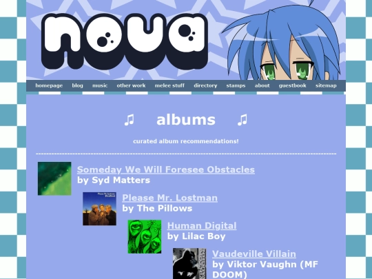 music/albums screenshot