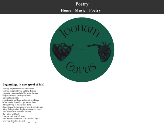 poetry screenshot